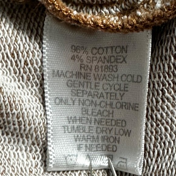 Denim & Co. Womens Brown Bling Buttons Chore 4 Pocket Coat Jacket SZ 2X HTF - Picture 4 of 10